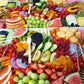 charcuterie platter prepared for a large group celebration