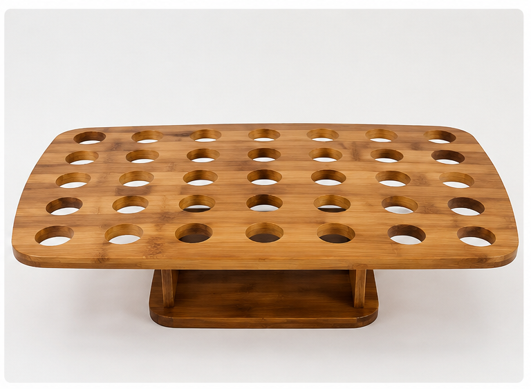 35-Hole Bamboo Cone Holder