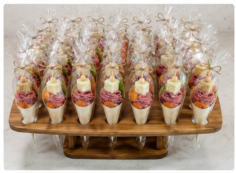 35-Hole Bamboo Cone Holder